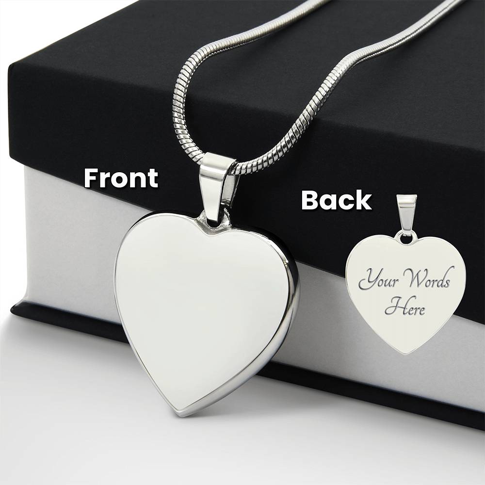 Forever in My Heart: Engraved Necklace for Mothers & Mothers-to-Be