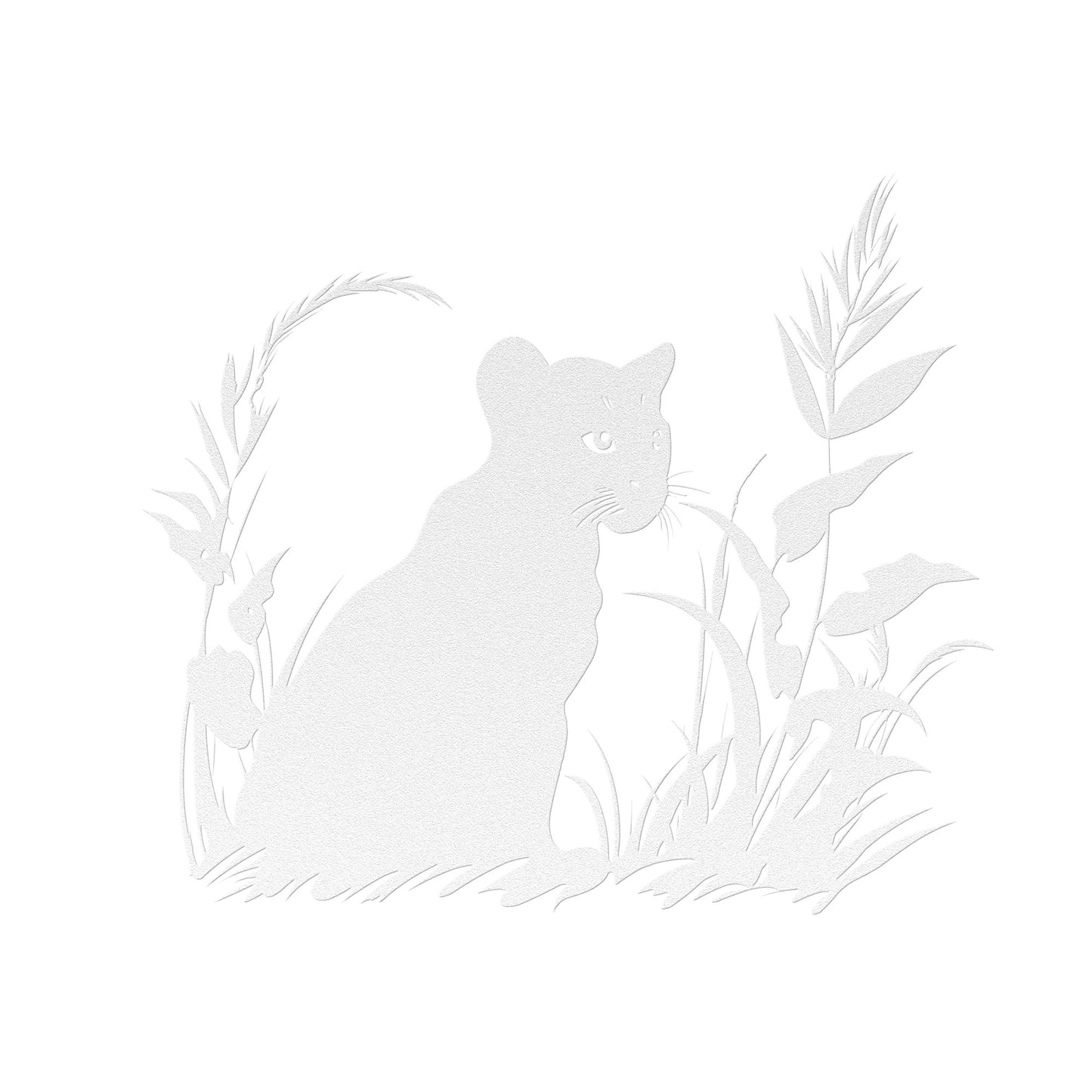 Whimsical Panther Cub Metal Art