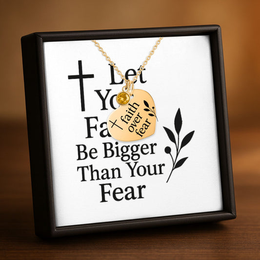 Heart Necklace with Birthstone