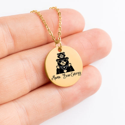 Mama Bear Energy - Coin Necklace