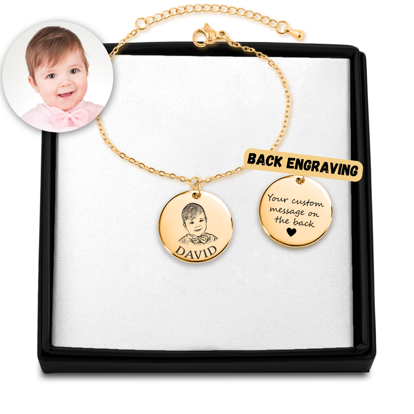 Cherished Baby Portrait Bracelet