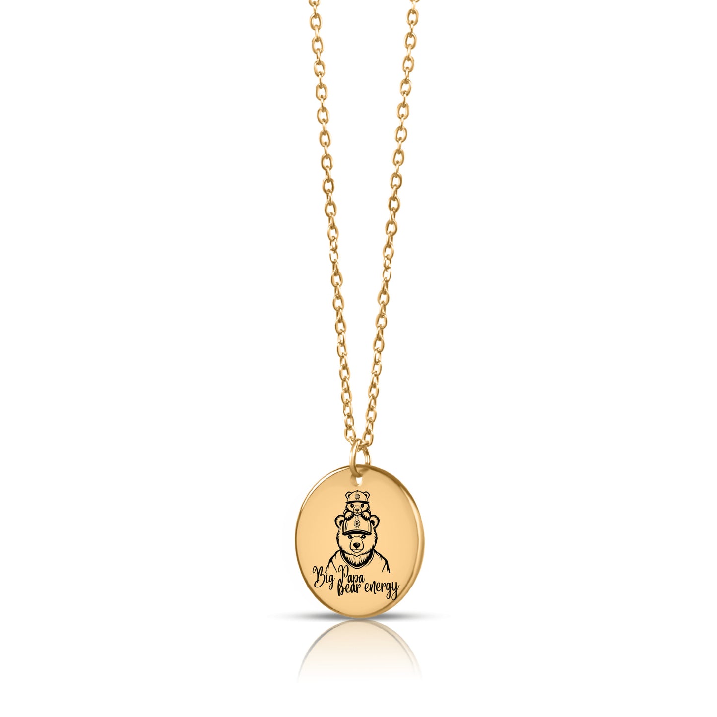 Big Papa Bear Energy - Coin Necklace