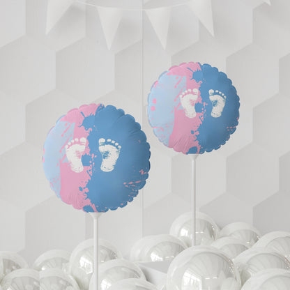 Gender Reveal Balloon (Round and Heart-shaped), 11"