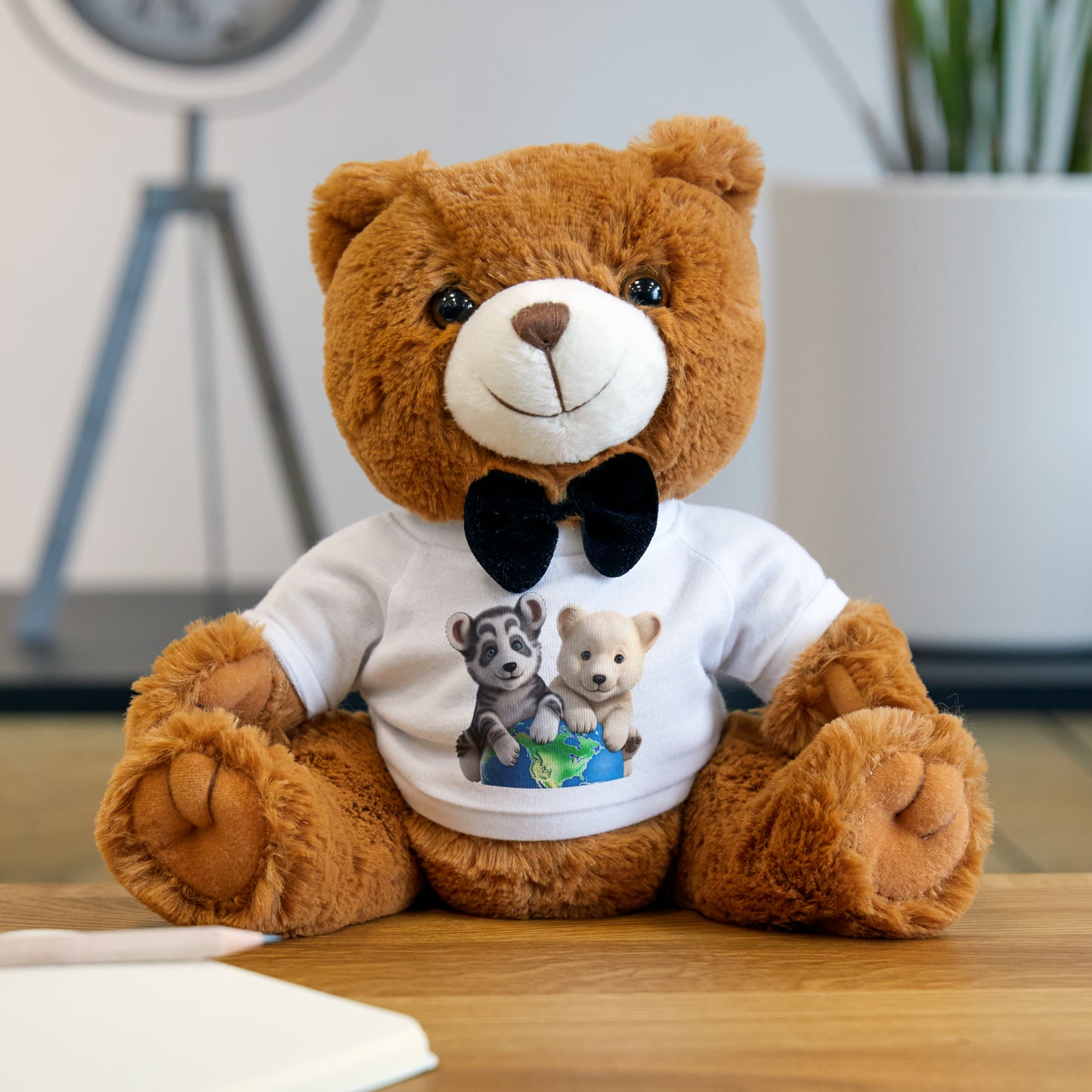 Welcome To The World - Teddy Bear with T-Shirt