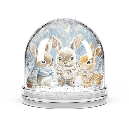 Winter Bunny Snow Globe