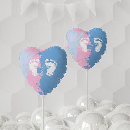 Gender Reveal Balloon (Round and Heart-shaped), 11"