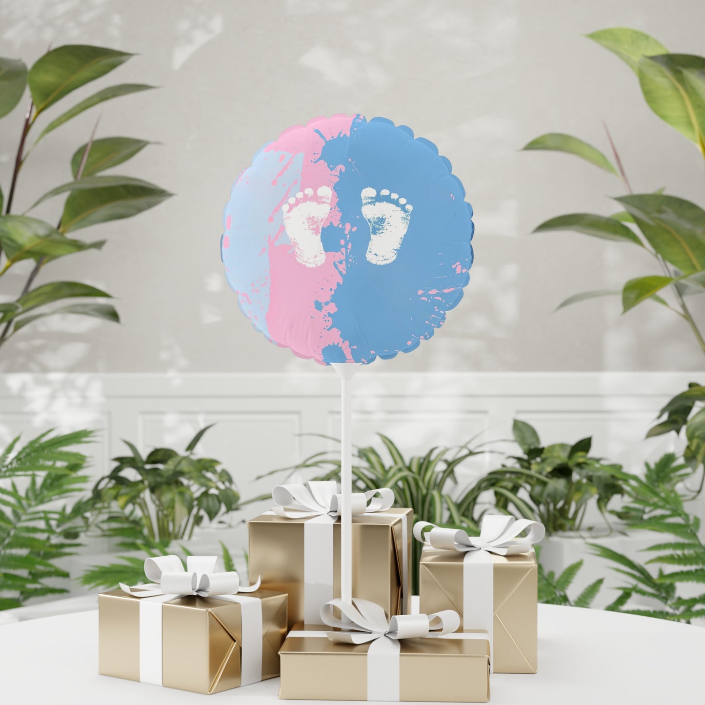 Gender Reveal Balloon (Round and Heart-shaped), 11"