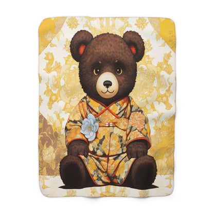 Bear Cub Sherpa Fleece Blanket