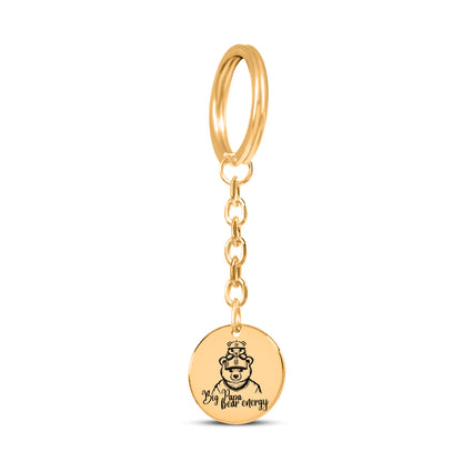 Big Papa Bear Energy - Coin Keychain