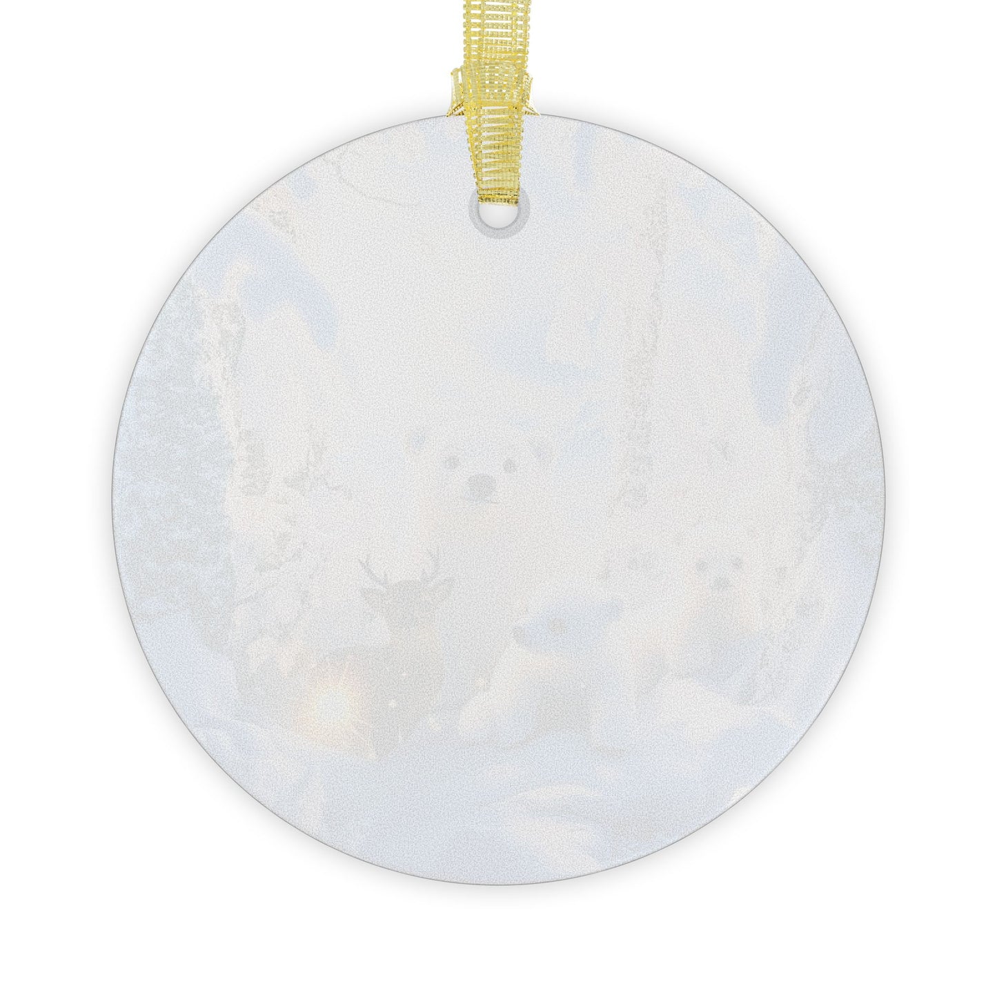 Snow Cubs Glass Ornaments