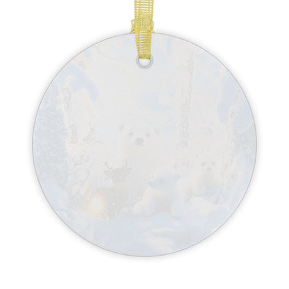 Snow Cubs Glass Ornaments