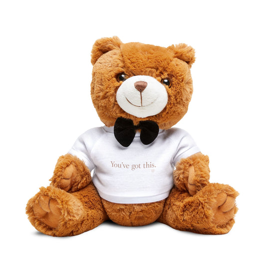Teddy Bear with T-Shirt — 'You Got This' Comfort Plush for Parents