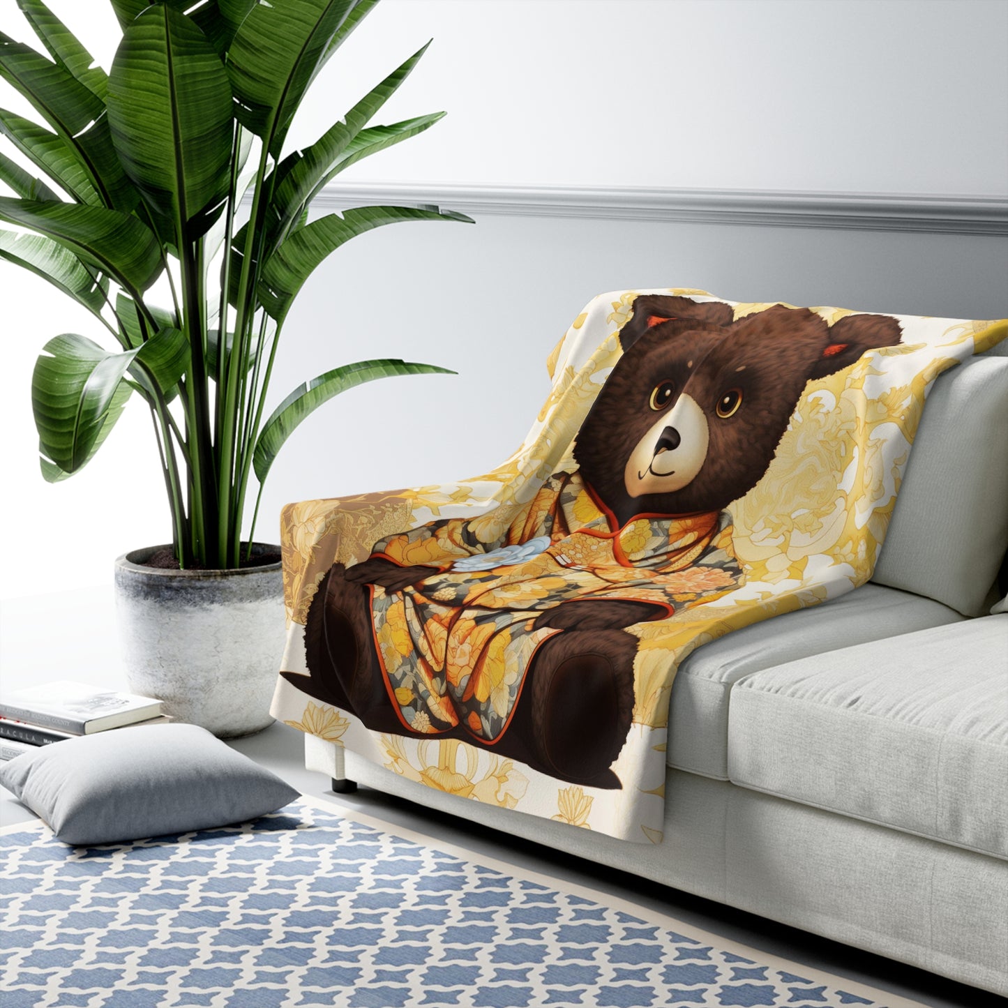 Bear Cub Sherpa Fleece Blanket