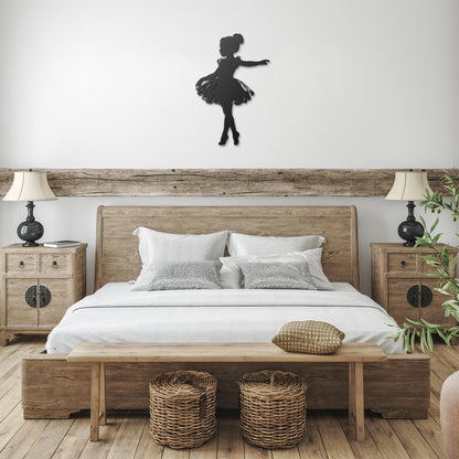 Adorable Ballerina Metal Art