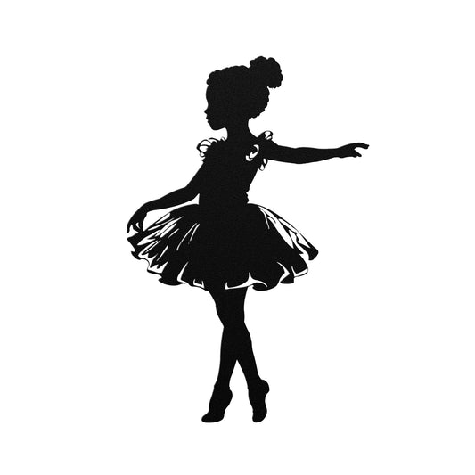 Adorable Ballerina Metal Art