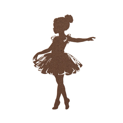 Adorable Ballerina Metal Art