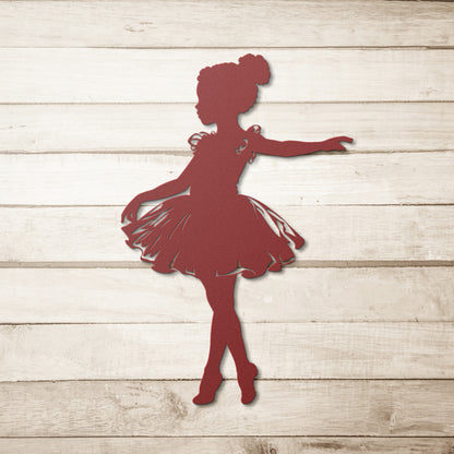 Adorable Ballerina Metal Art