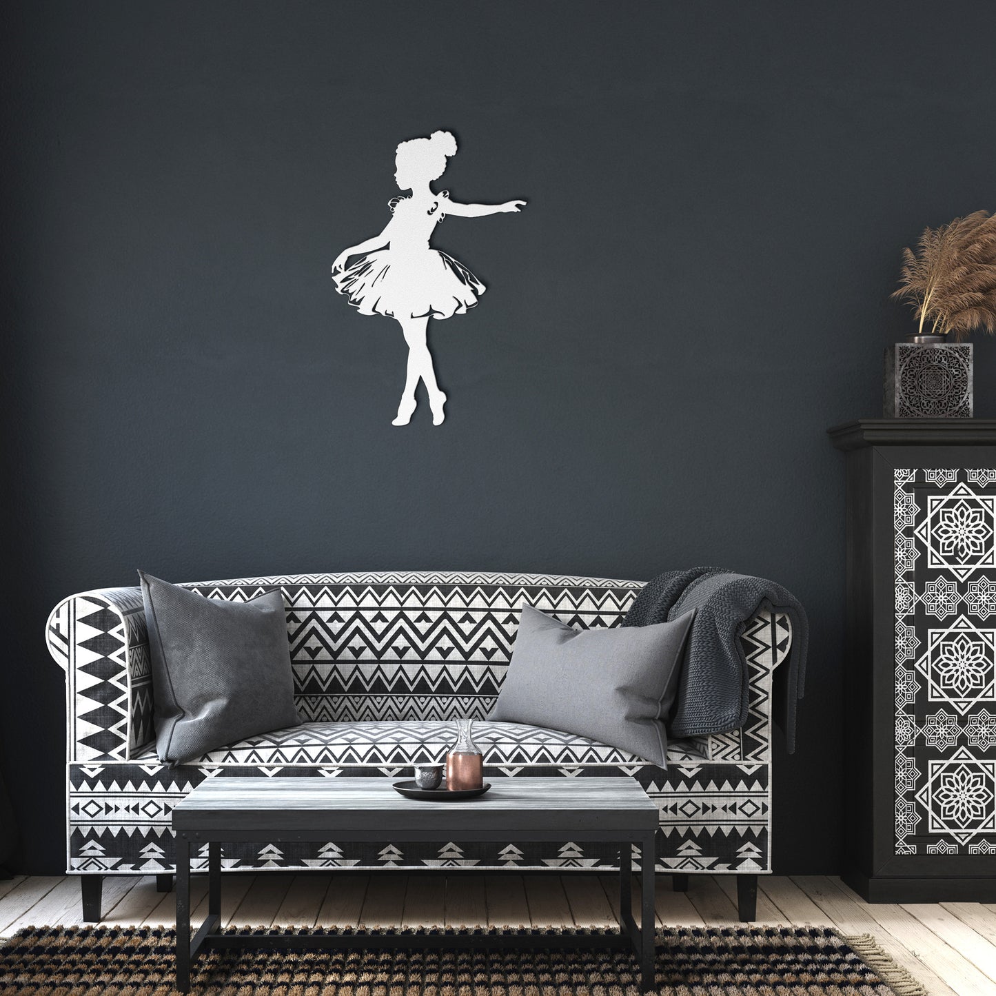 Adorable Ballerina Metal Art