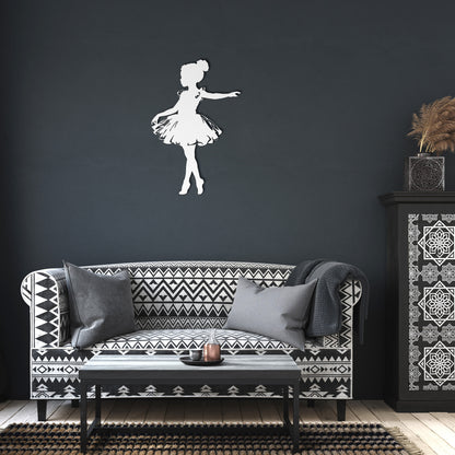 Adorable Ballerina Metal Art