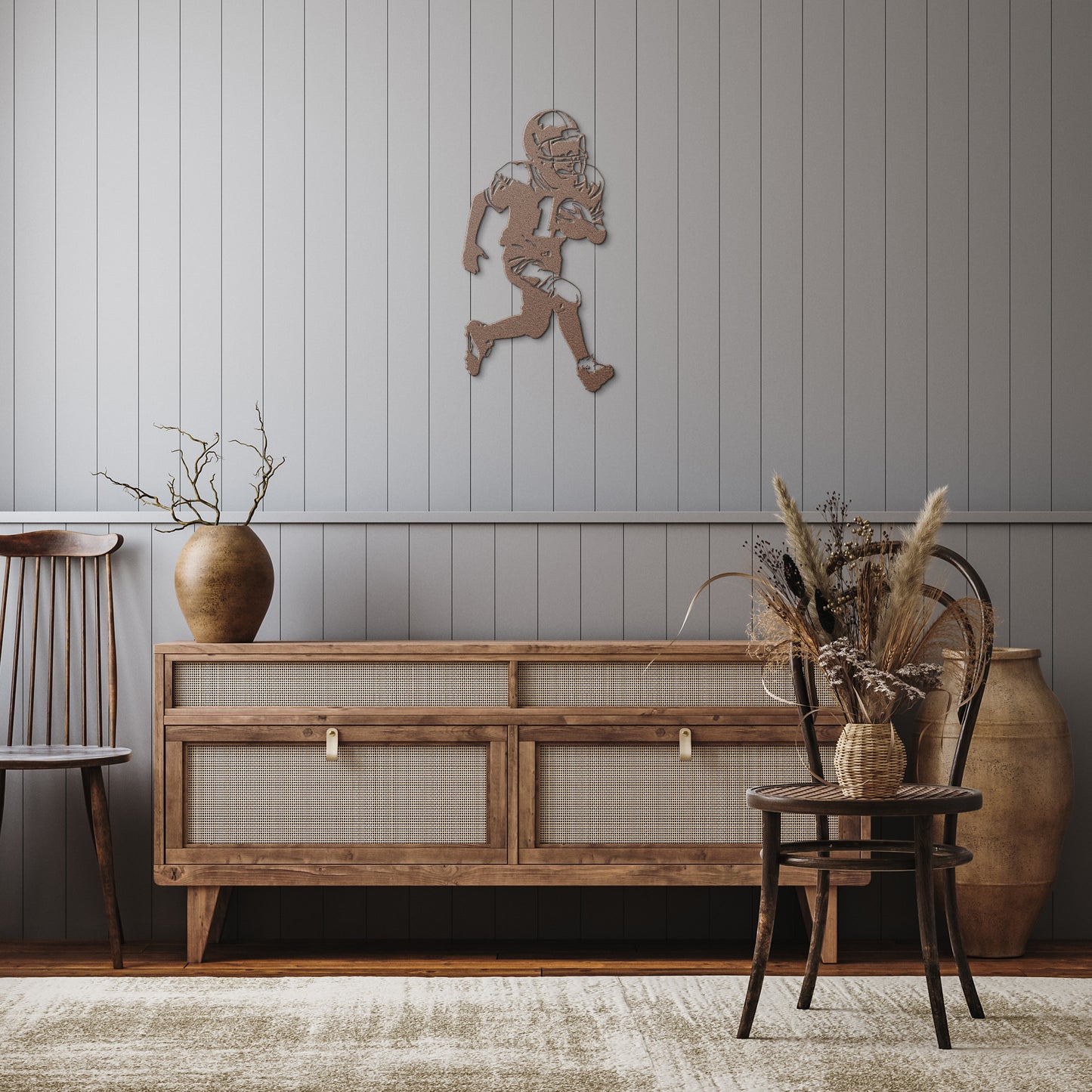 Cute and Sporty: Football in Metal Art