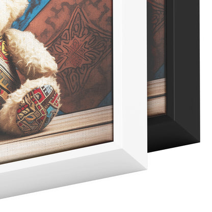 Delightful Teddy Bear Framed Canvas