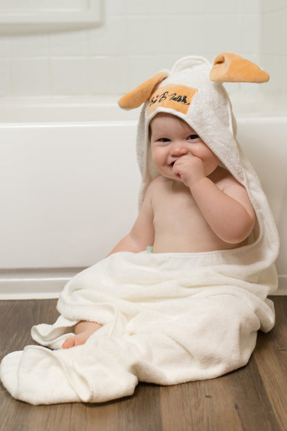 Hypoallergenic Bunny Bamboo Towel & Washcloth Set | Gentle on Skin