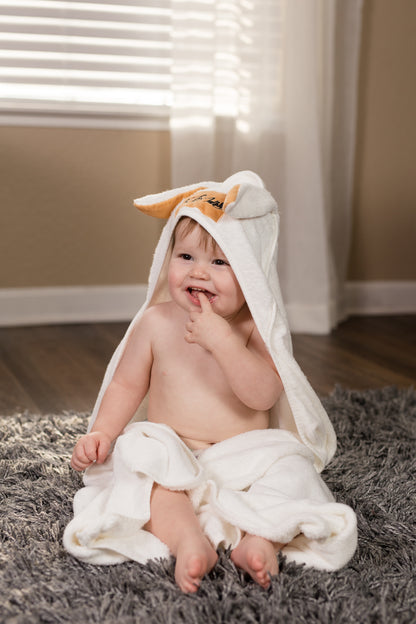 Hypoallergenic Bunny Bamboo Towel & Washcloth Set | Gentle on Skin