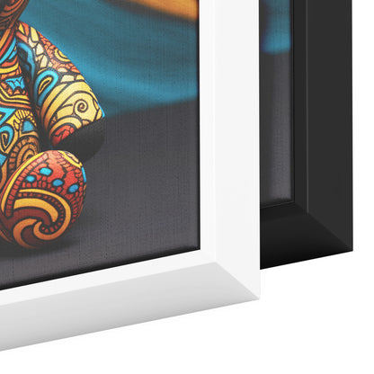 Intricate Teddy Bear Frame Canvas