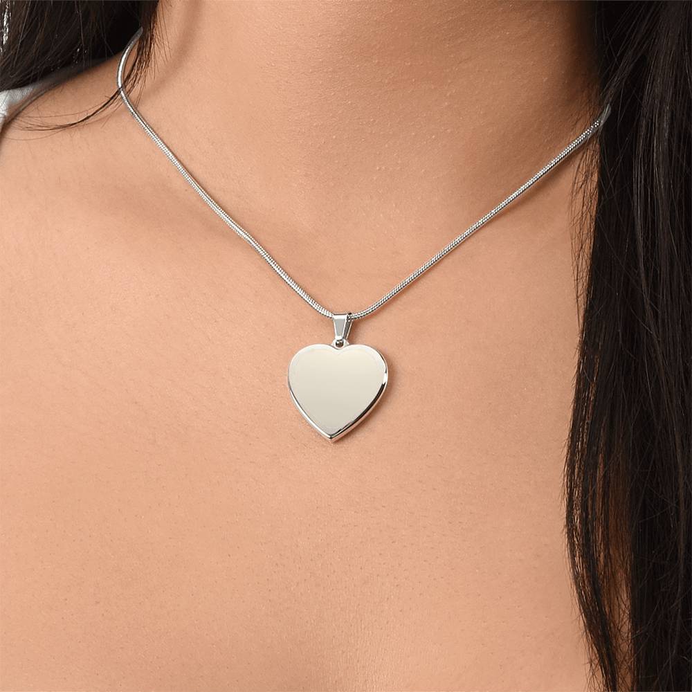 Forever in My Heart: Engraved Necklace for Mothers & Mothers-to-Be
