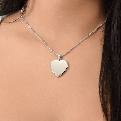 Forever in My Heart: Engraved Necklace for Mothers & Mothers-to-Be
