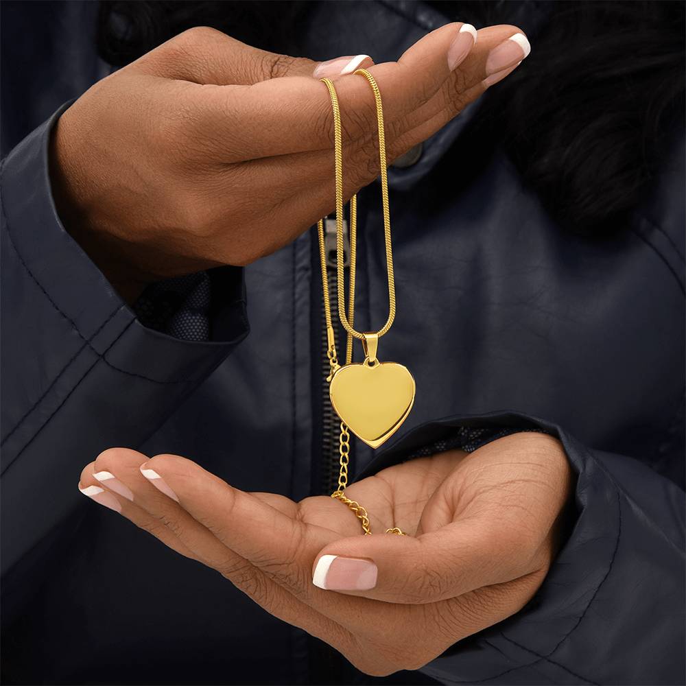 Forever in My Heart: Engraved Necklace for Mothers & Mothers-to-Be