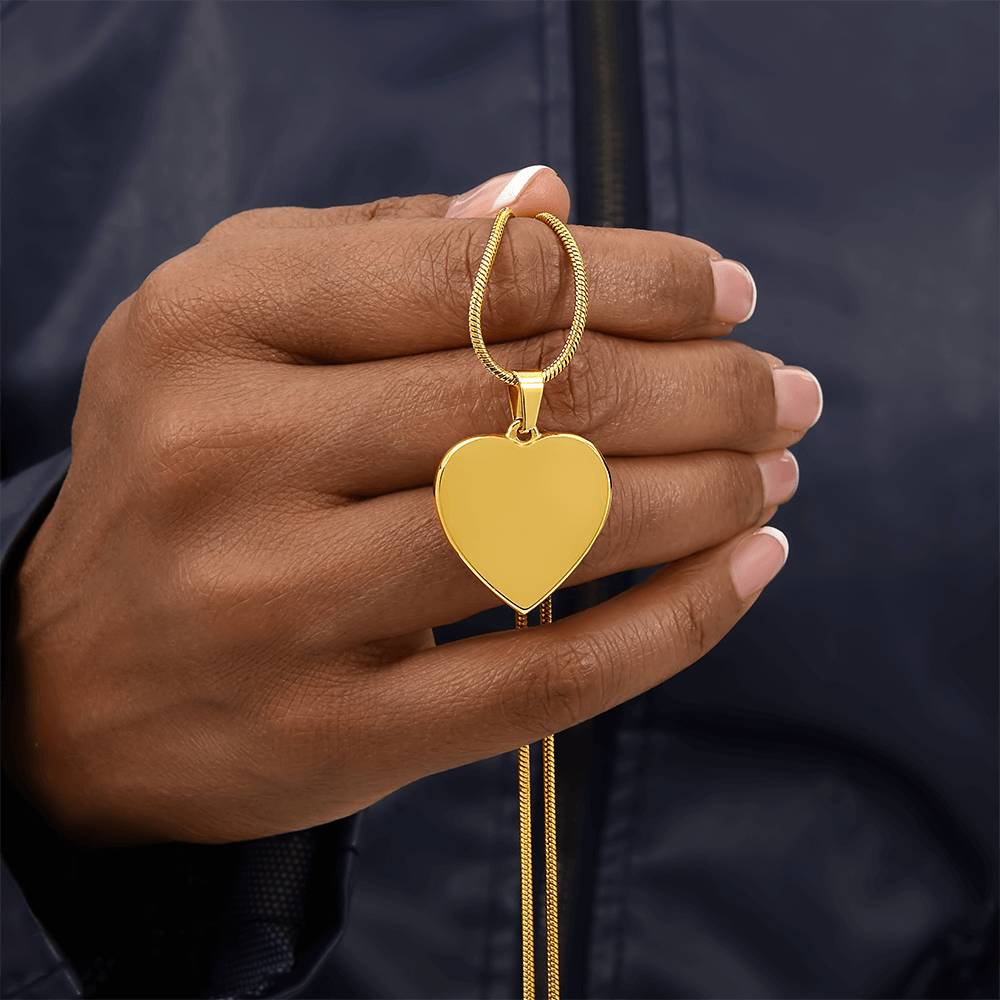 Forever in My Heart: Engraved Necklace for Mothers & Mothers-to-Be