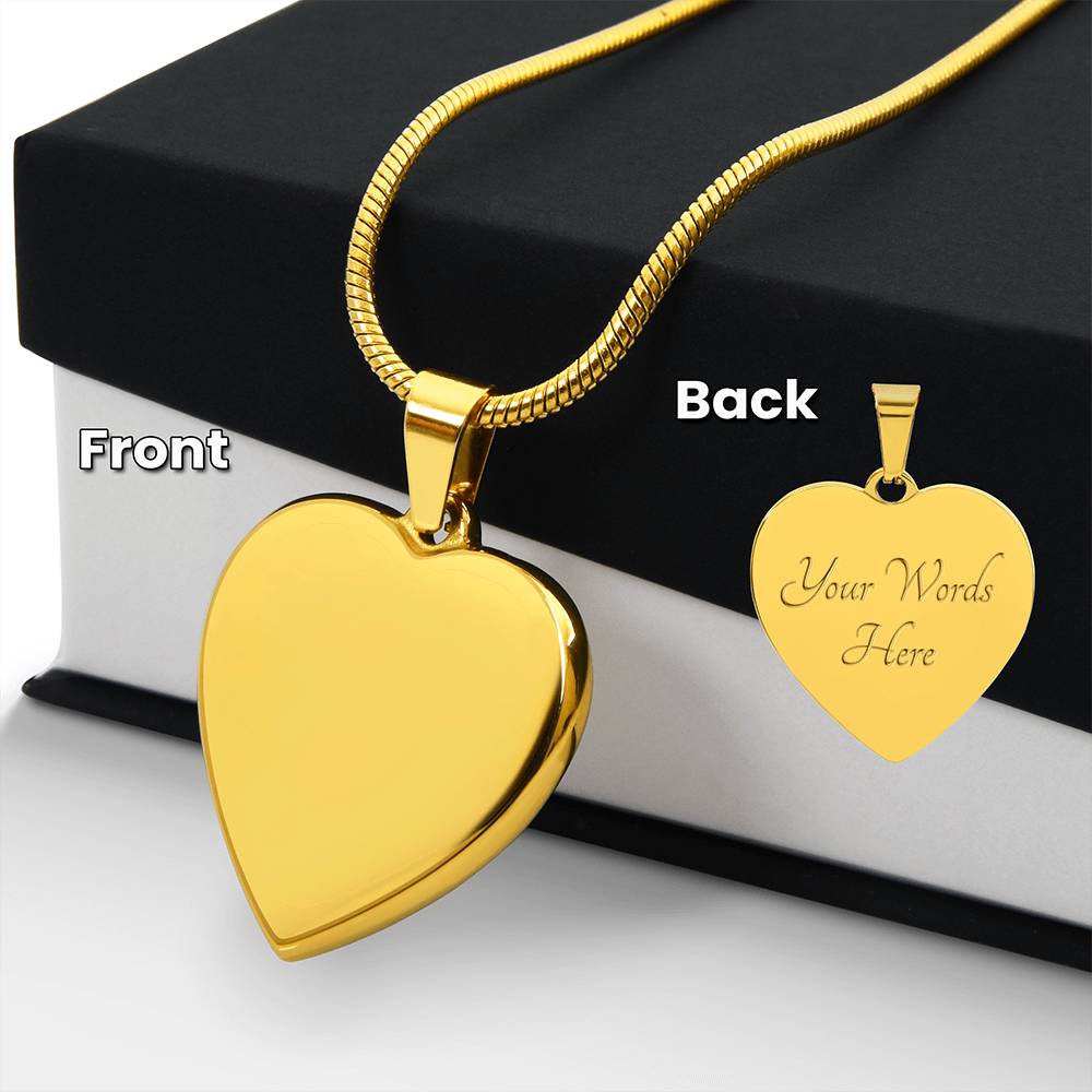 Forever in My Heart: Engraved Necklace for Mothers & Mothers-to-Be