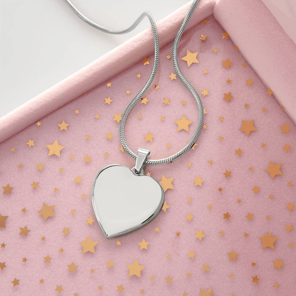 Forever in My Heart: Engraved Necklace for Mothers & Mothers-to-Be