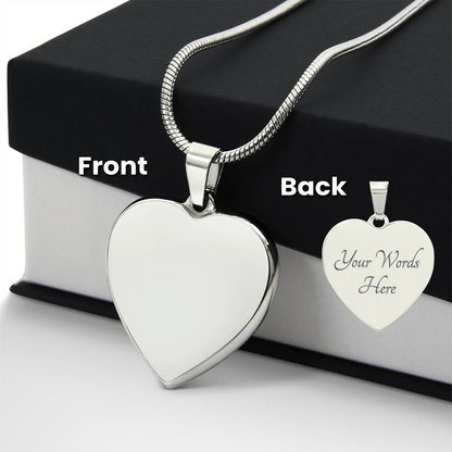 Forever in My Heart: Engraved Necklace for Mothers & Mothers-to-Be