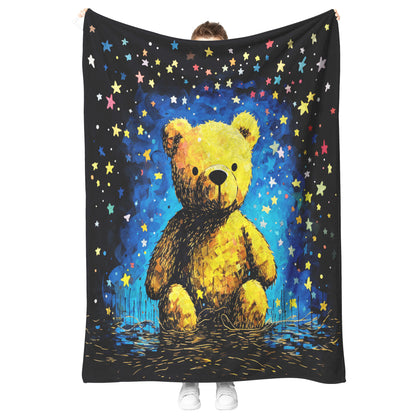 Teddy Bear Dreams Fleece/Sherpa Blanket