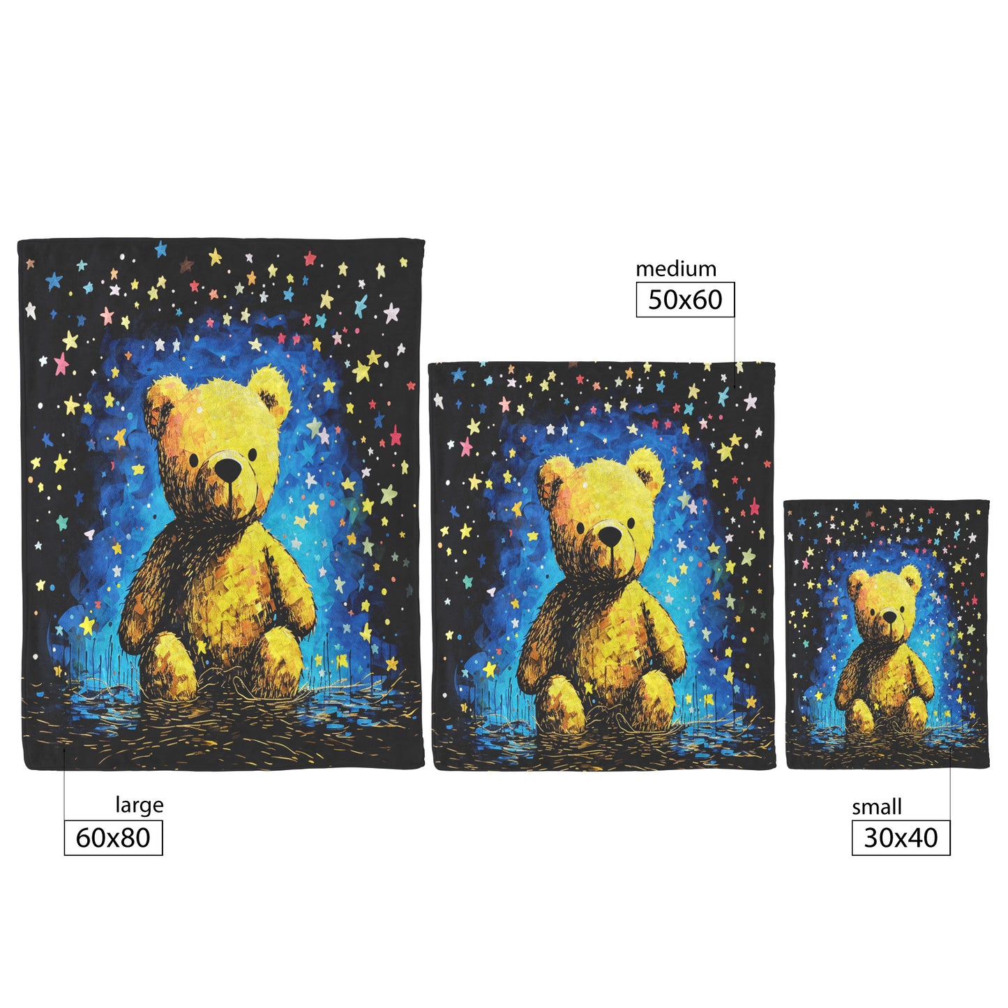 Teddy Bear Dreams Fleece/Sherpa Blanket
