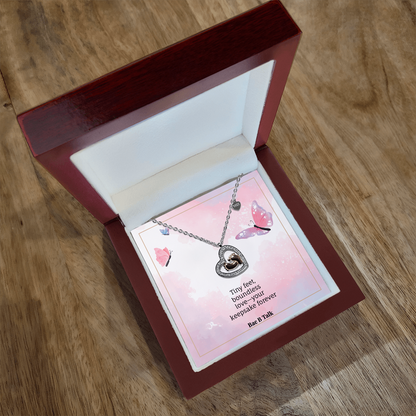 Little Feet, Forever in My Heart Necklace