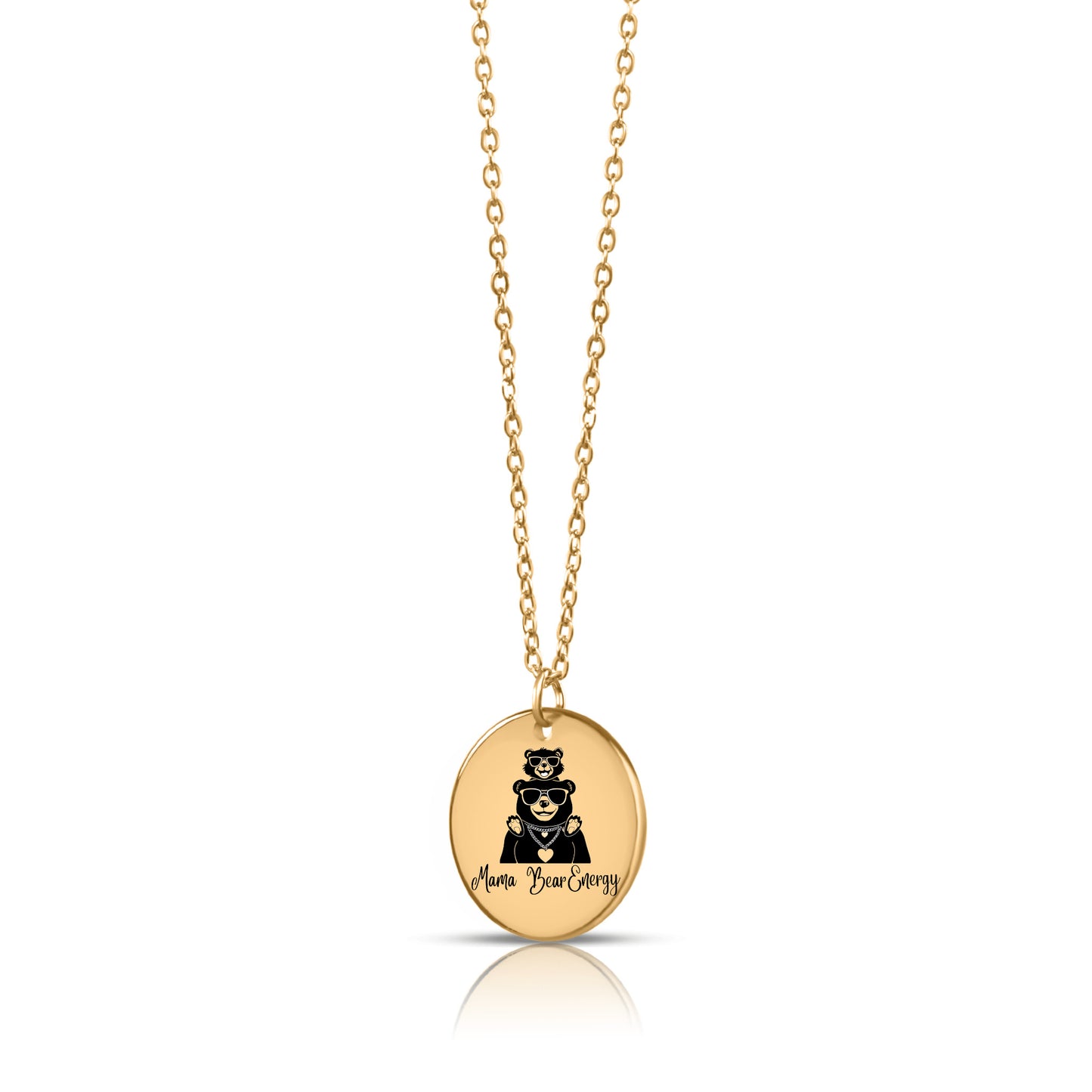 Mama Bear Energy - Coin Necklace