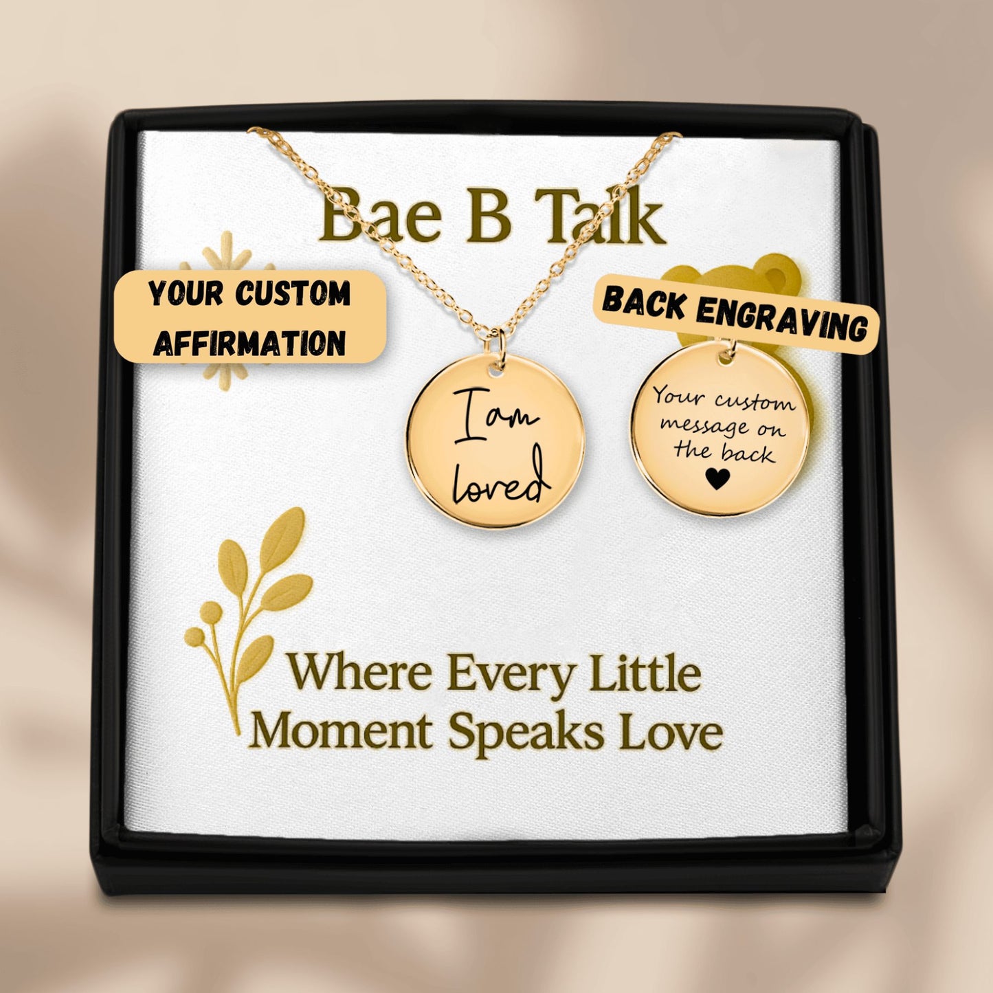 Affirmations Coin Necklace