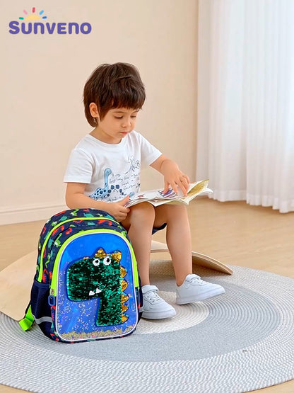 Dinosaur Children's Backpack Sequins