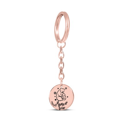 Mama Bear Coin Keychain