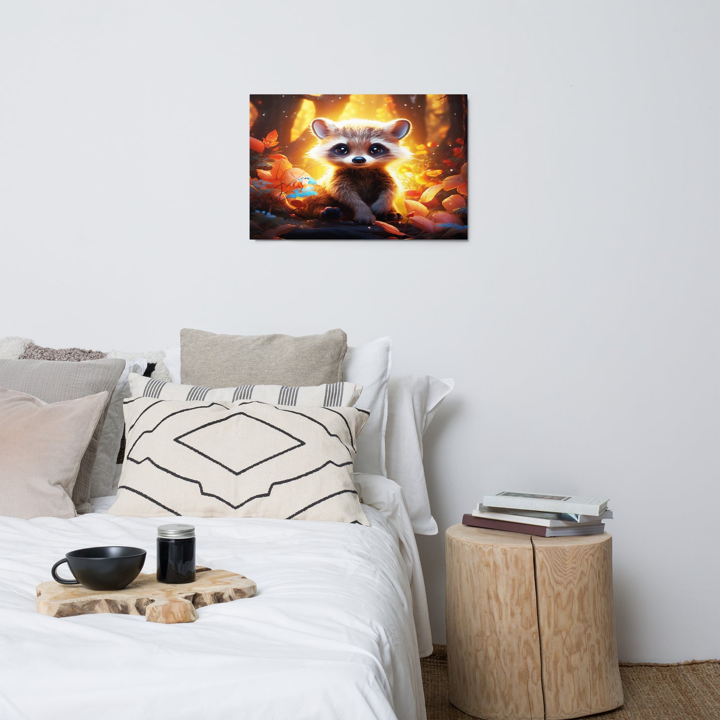 Raccoon Metal Print