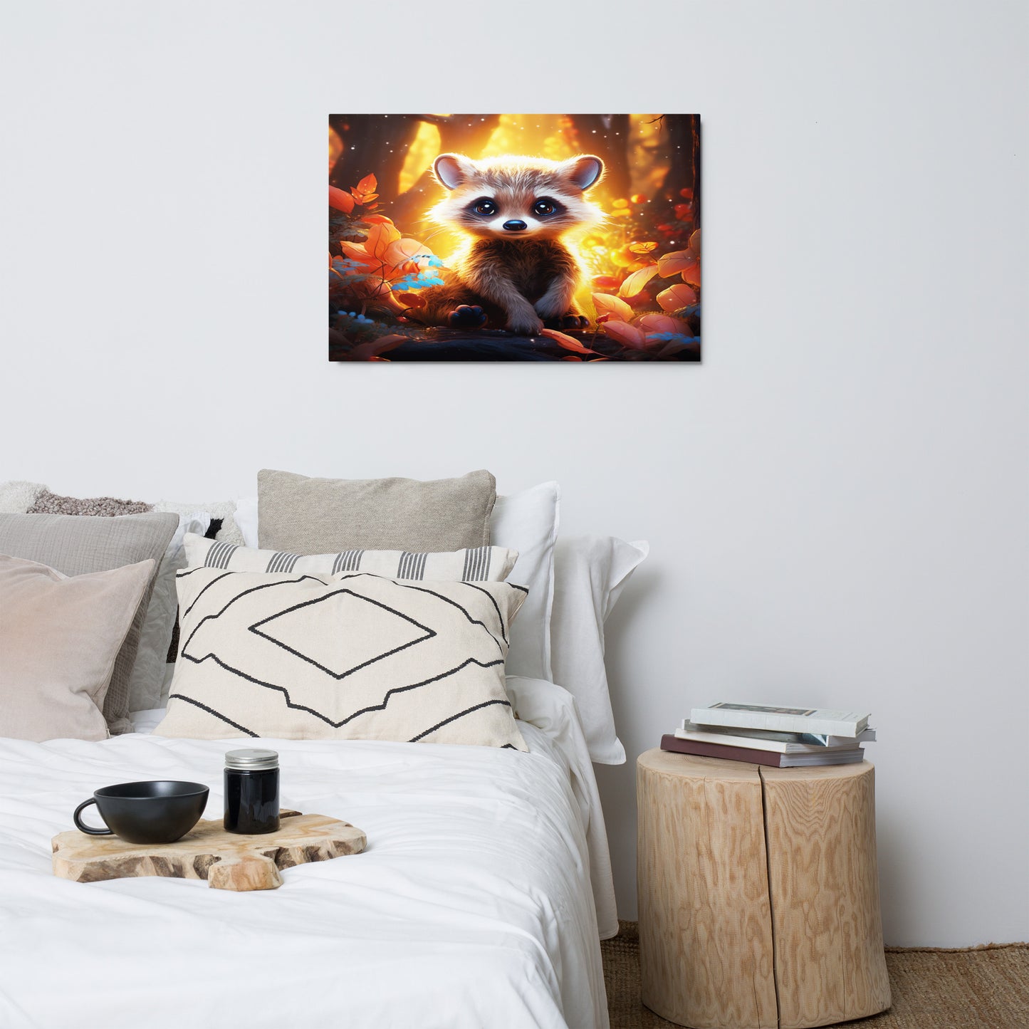 Raccoon Metal Print