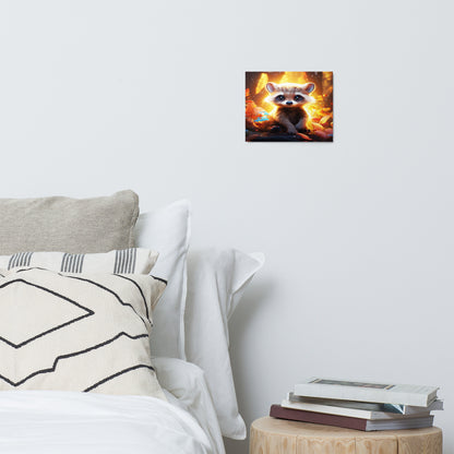 Raccoon Metal Print