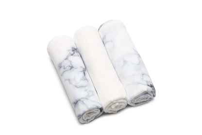 Burp cloths| 3-Pack Marble