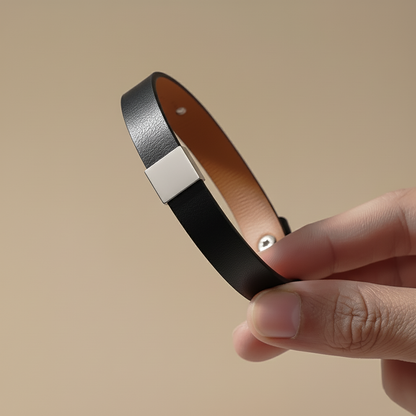 Premium Engraved Men's Leather Bracelet