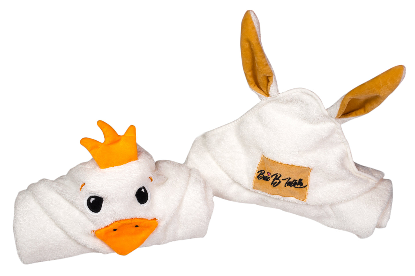 Hypoallergenic Duckling Bamboo Towel & Mitten Set | Gentle on Skin