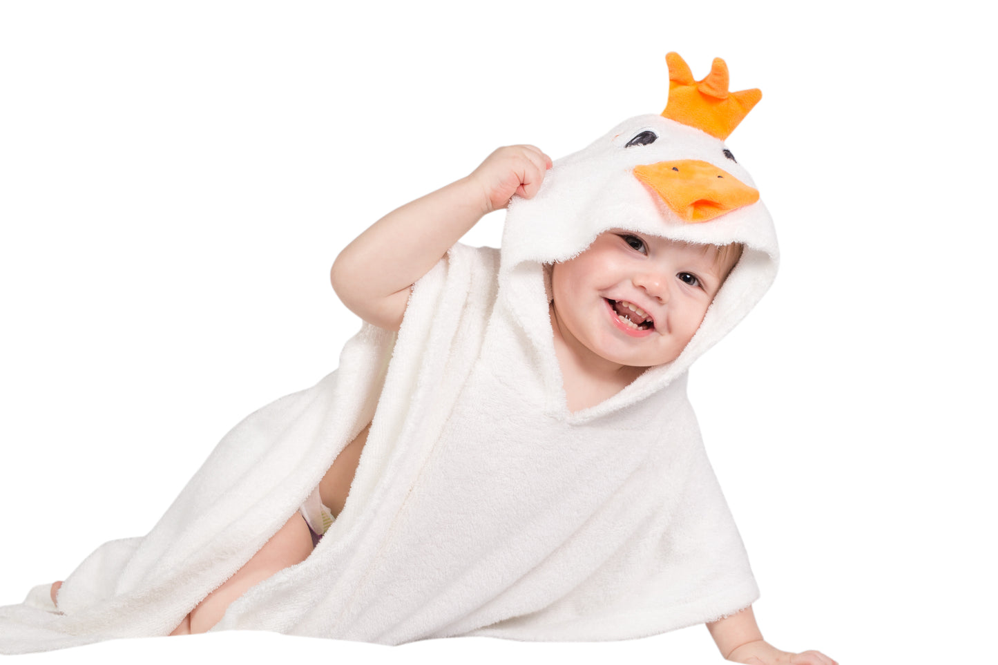 Hypoallergenic Duckling Bamboo Towel & Mitten Set | Gentle on Skin